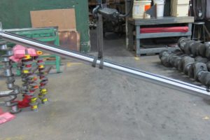 Hydraulic ram repaired using hard chrome plating