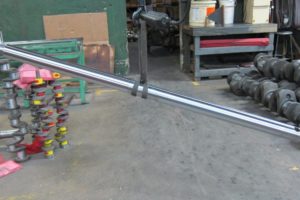 Hydraulic ram restored with hard chromium plating