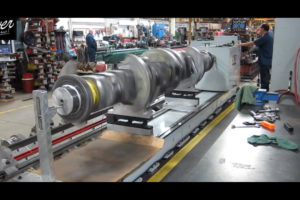 Balancing a Caterpillar 3608 Crankshaft